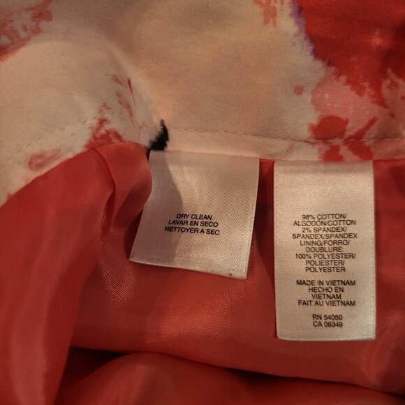 Evan Picone Skirt Size 8P Pink Multicolor Floral - Picture 7 of 7